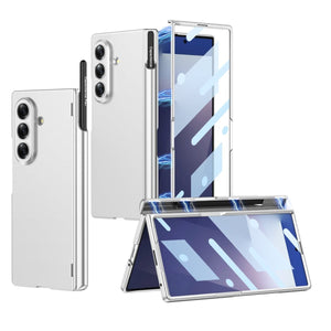 Magnetic Hinge All - included Phone Case With Pen Box For Galaxy Z Fold 7/6/5/4/3