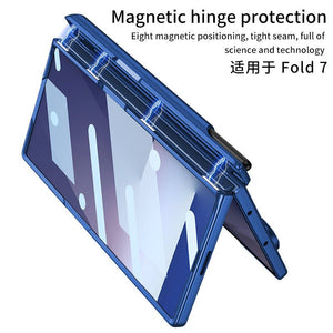 Magnetic Hinge All - included Phone Case With Pen Box For Galaxy Z Fold 7/6/5/4/3