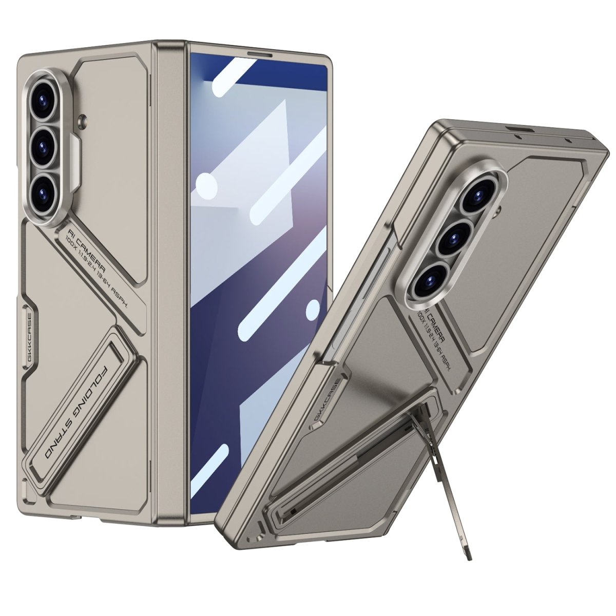 Magnetic Hinge Hidden Bracket All - included Case With Back Screen Protector For Galaxy Z Fold 6/7