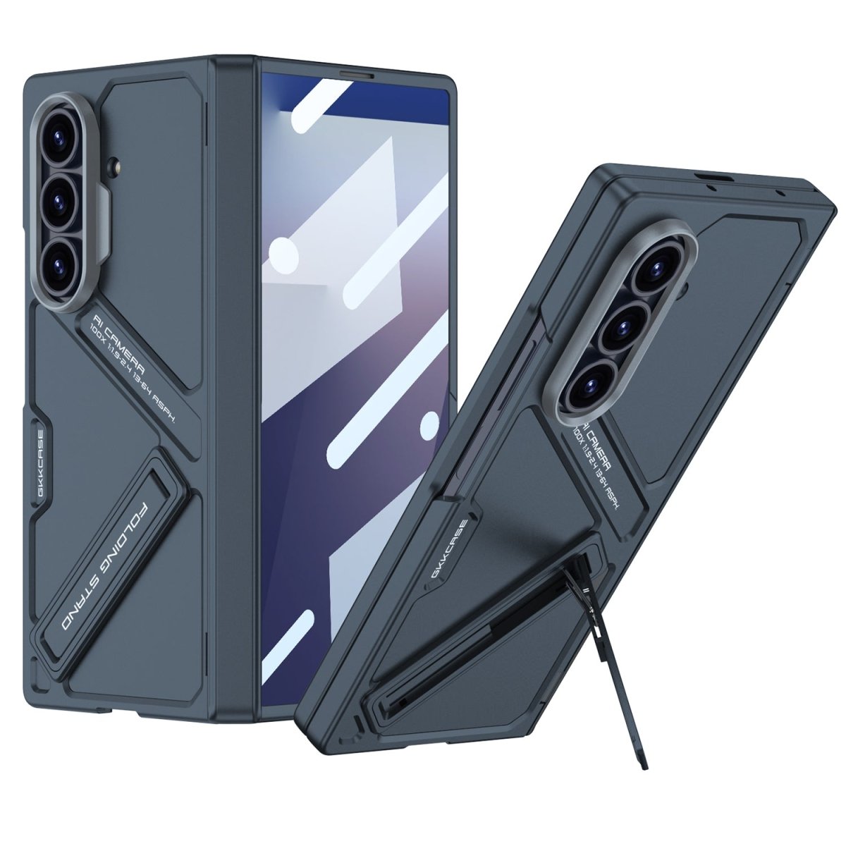 Magnetic Hinge Hidden Bracket All - included Case With Back Screen Protector For Galaxy Z Fold 6/7