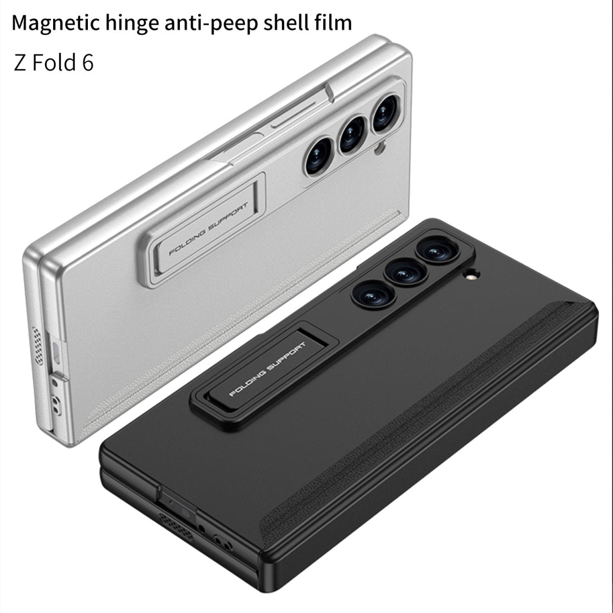 Magnetic Hinge Hidden Bracket All - included Case With Back Screen Protector For Galaxy Z Fold 7/6/5/4/3