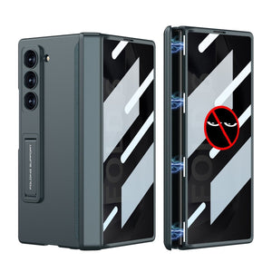 Magnetic Hinge Hidden Bracket All - included Case With Back Screen Protector For Galaxy Z Fold 7/6/5/4/3