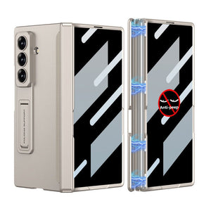 Magnetic Hinge Hidden Bracket All - included Case With Back Screen Protector For Galaxy Z Fold 7/6/5/4/3