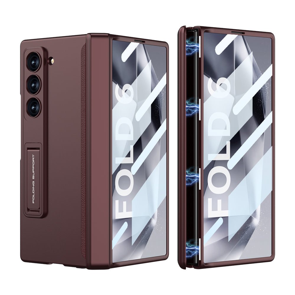 Magnetic Hinge Hidden Bracket All - included Case With Back Screen Protector For Galaxy Z Fold 7/6/5/4/3