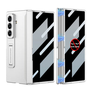 Magnetic Hinge Hidden Bracket All - included Case With Back Screen Protector For Galaxy Z Fold 7/6/5/4/3