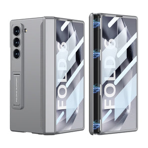 Magnetic Hinge Hidden Bracket All - included Case With Back Screen Protector For Galaxy Z Fold 7/6/5/4/3
