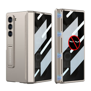 Magnetic Hinge Hidden Bracket All - included Case With Back Screen Protector For Galaxy Z Fold 7/6/5/4/3