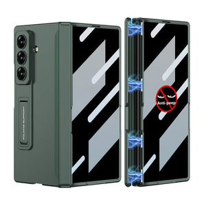 Magnetic Hinge Hidden Bracket All - included Case With Back Screen Protector For Galaxy Z Fold 7/6/5/4/3