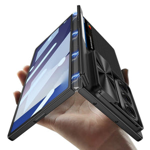 Magnetic Hinge Hidden Bracket All - included Case With Camera Protector For Galaxy Z Fold 7