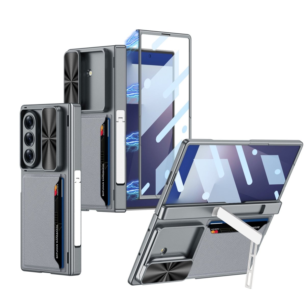 Magnetic Hinge Hidden Bracket All - included Case With Camera Protector For Galaxy Z Fold 7