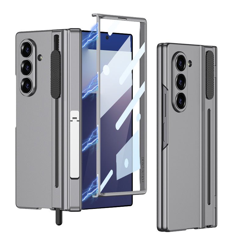 Magnetic Hinge Hidden Bracket All - included Case With Pen Box For Galaxy Z Fold 7
