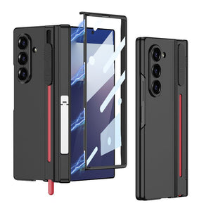 Magnetic Hinge Hidden Bracket All - included Case With Pen Box For Galaxy Z Fold 7