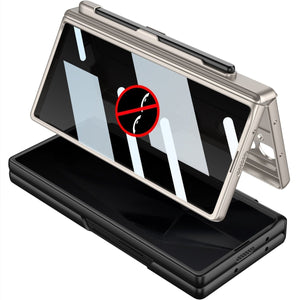 Magnetic Hinge Pen Slot Hidden Bracket All - included Case With Back Screen Protector For Galaxy Z Fold 7/6/5/4/3