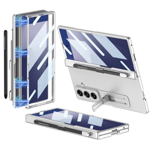 Magnetic Hinge Pen Slot Hidden Bracket All - included Case With Back Screen Protector For Galaxy Z Fold 7/6/5/4/3