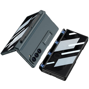 Magnetic Hinge Pen Slot Hidden Bracket All - included Case With Back Screen Protector For Galaxy Z Fold 7/6/5/4/3