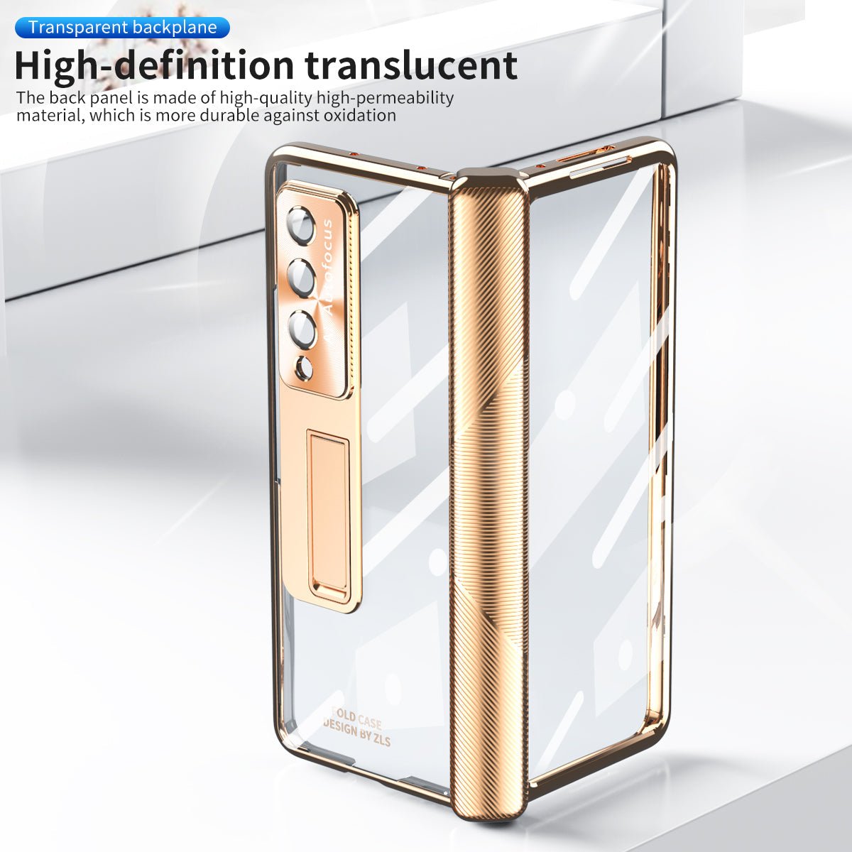 Magnetic Hinge Plating Case For Galaxy Z Fold 7/6/5/4/3 With Double Hinge Protector
