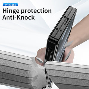 Magnetic Hinge Plating Case For Galaxy Z Fold 7/6/5/4/3 With Double Hinge Protector