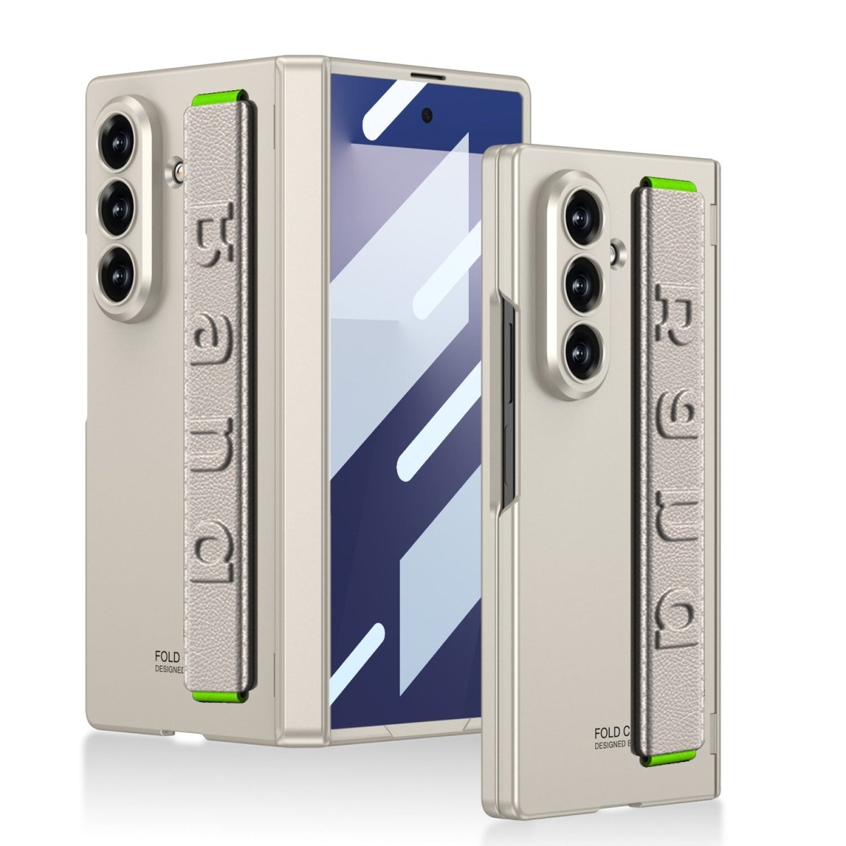 Magnetic Hinge Wristband All - included Phone Case With Back Screen Glass For Galaxy Z Fold 7