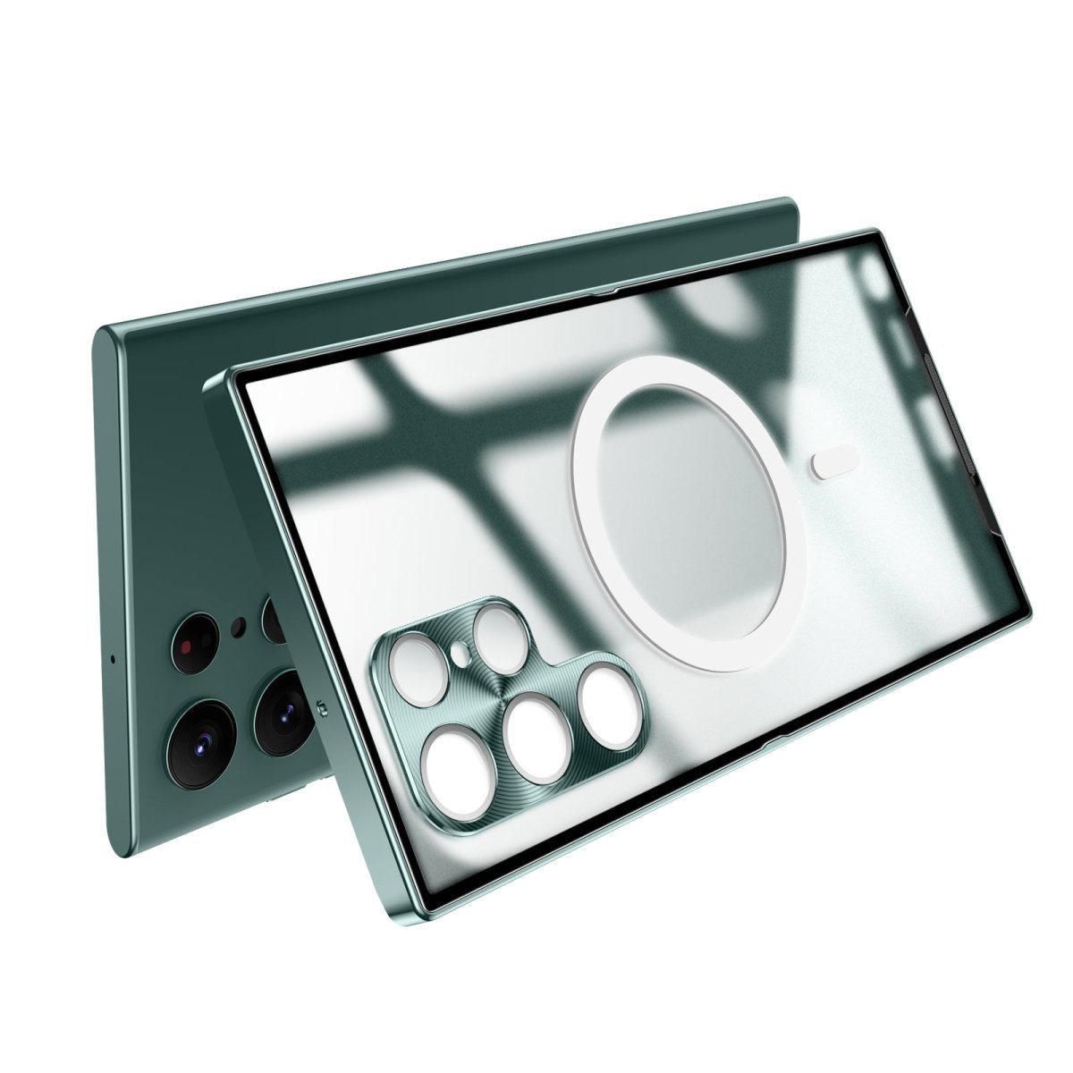 Magnetic Magsafe Metal Case for Galaxy S25 S24 S23 S22 S21 Ultra Plus Note20 Ultra