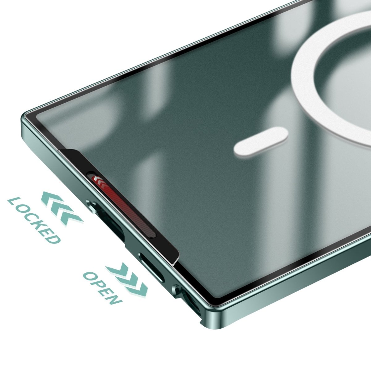 Magnetic Magsafe Metal Case for Galaxy S25 S24 S23 S22 S21 Ultra Plus Note20 Ultra
