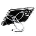 Magnetic Rotating Bracket Clear Phone Case For Galaxy
