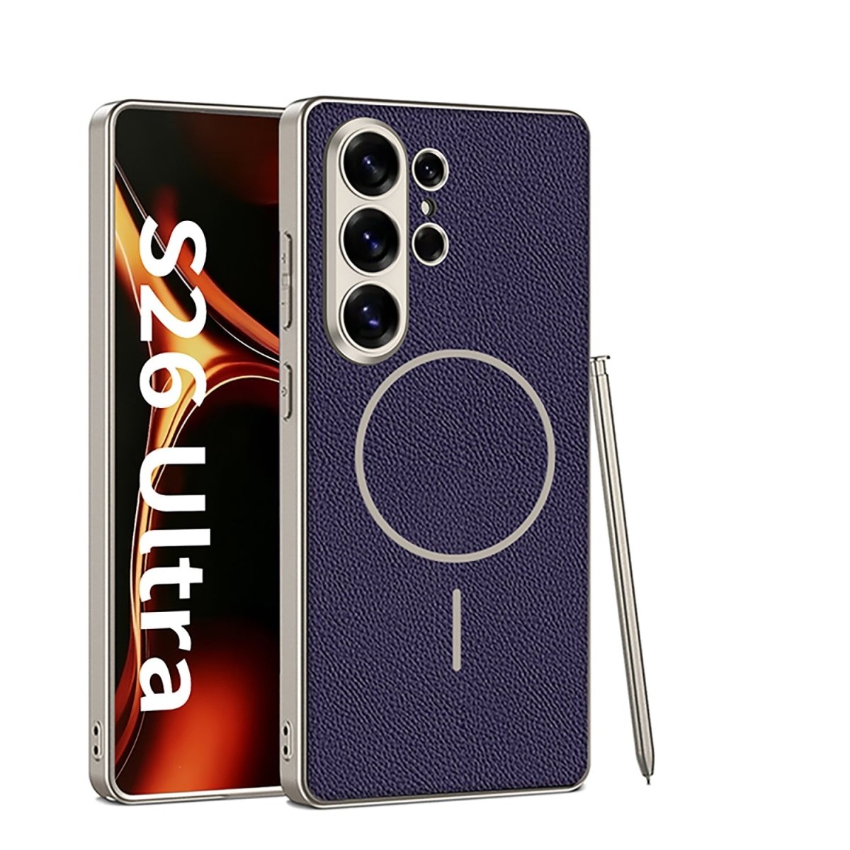 Magnetic Shockproof Phone Case Support Wireless Charge For Galaxy S26 S25 Ultra