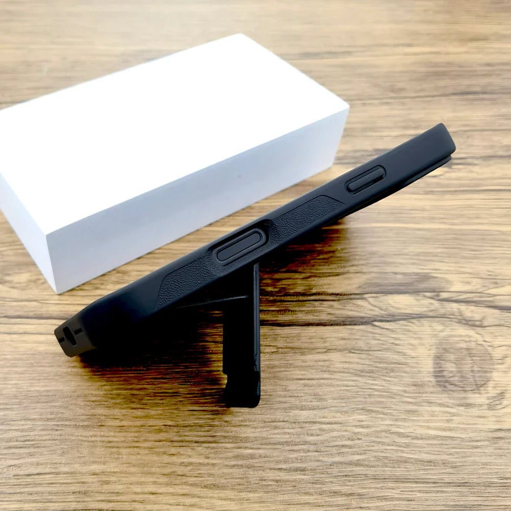 Magsafe Wireless Charging With Stand Shockproof Armor Matte Case For iPhone 17 16 15 14 13 Series