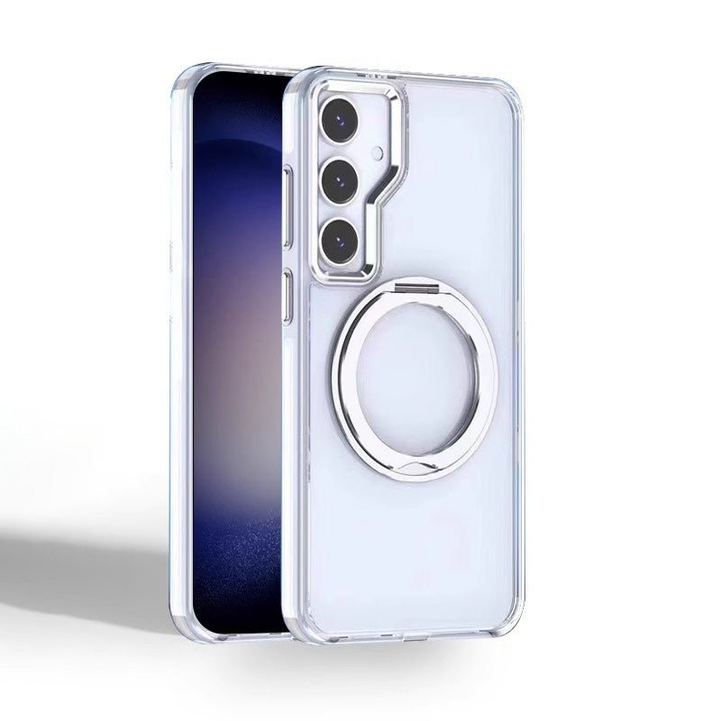 Metal Magnetic Bracket Anti - fall Protective Phone Case For Galaxy