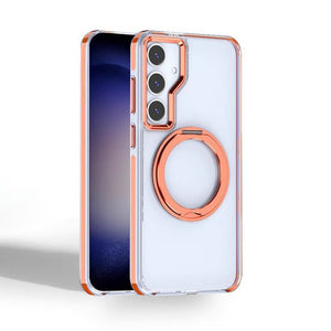 Metal Magnetic Bracket Anti - fall Protective Phone Case For Galaxy