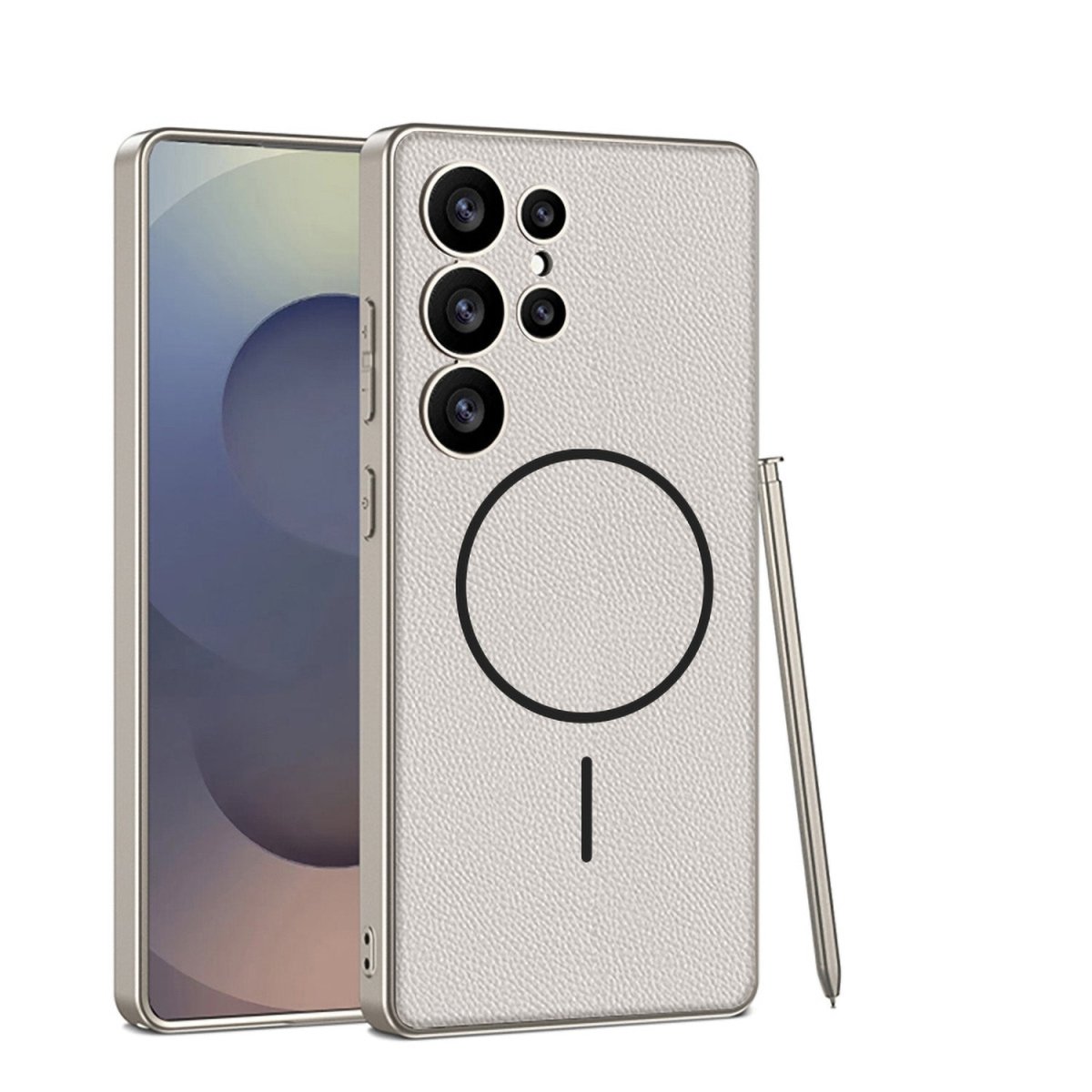 Mycasety Luxurious Leather Shockproof Phone Case For Galaxy S25Ultra With Magsafe