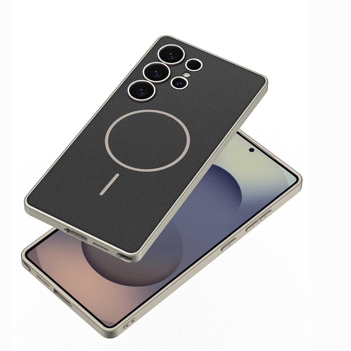 Mycasety Luxurious Leather Shockproof Phone Case For Galaxy S25Ultra With Magsafe