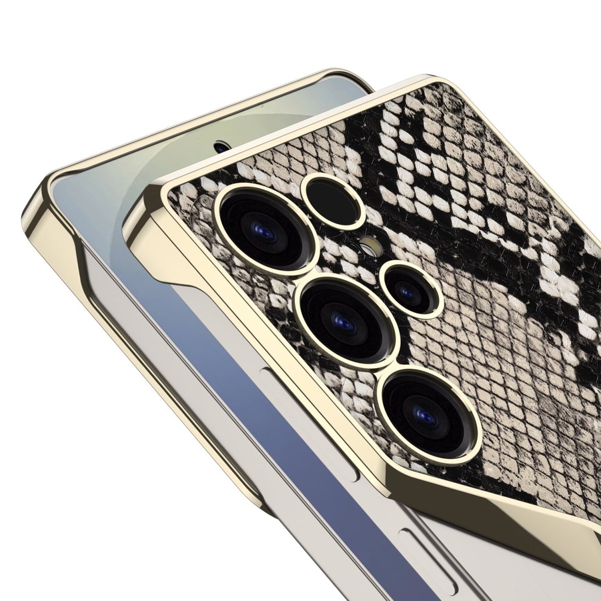 Python Pattern Leather Shockproof Phone Case For Galaxy S25 Ultra