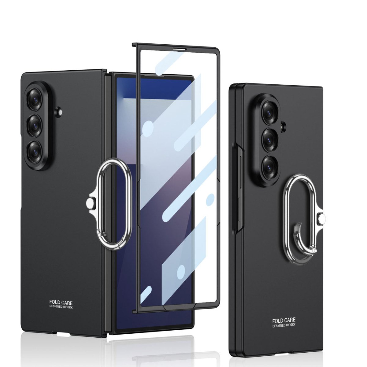 Shockproof Phone Case With Screen Protector & Snap Ring For Galaxy Z Fold 7