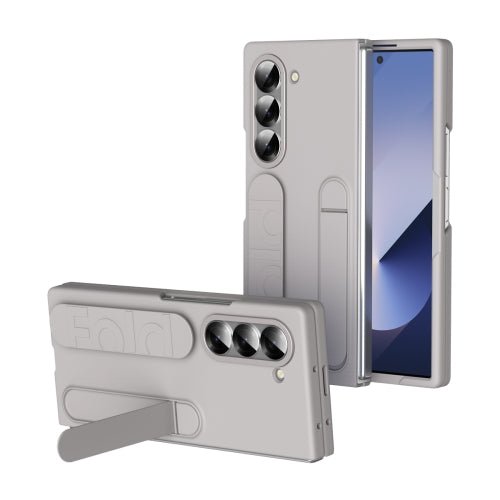 Shockproof Phone Case With Wristband Bracket Back For Galaxy Z Fold 7/6/5/4 With Screen Glass Protector