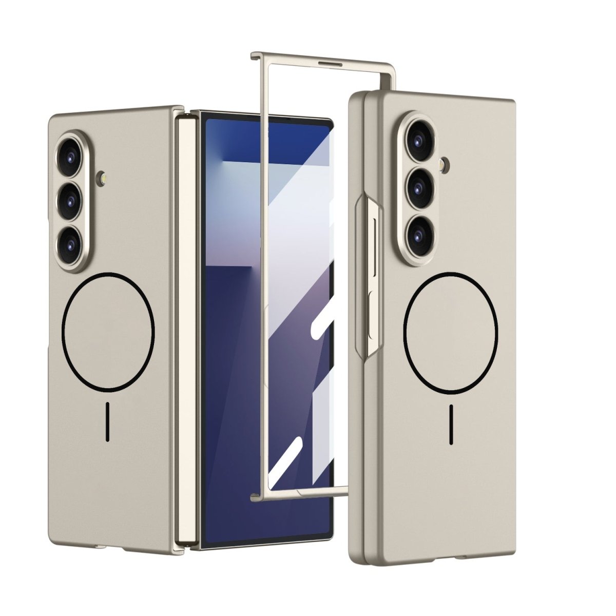 Ultra - thin Magbetic Phone Case With Screen Protector For Galaxy Z Fold7/6