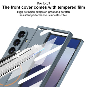 Ultra - thin Magbetic Phone Case With Screen Protector For Galaxy Z Fold7/6